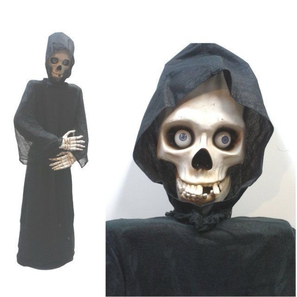 Vintage Life Size Halloween Skeleton  Porch Decor Figure 5 Feet